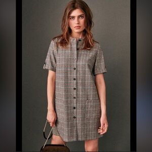 Sezane Mini Wool Blend Dress